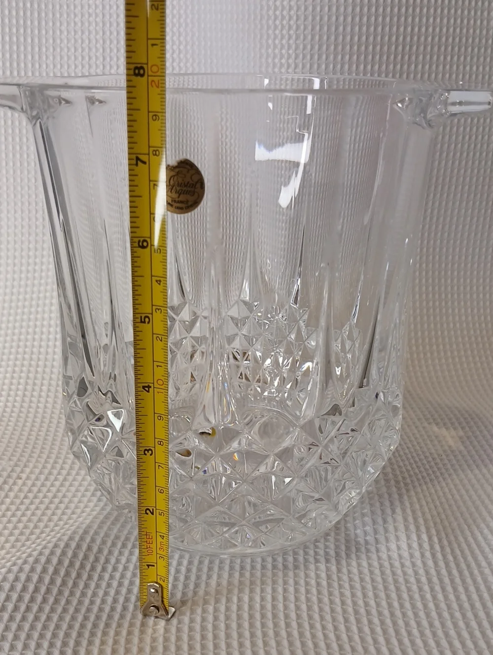 Vintage Cristal D'Arques Longchamp Lead Crystal Ice Bucket - France